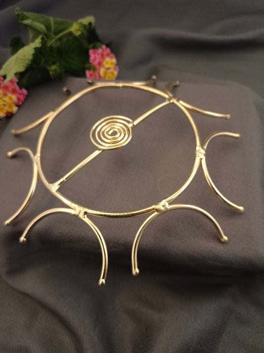 Sanjog Metal Hair Barrette With Tulip Stick Bun Holder Hair Slide Clip Hair Bun Cage