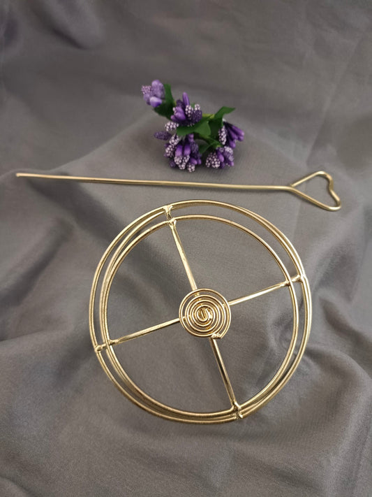 Sanjog Metal Hair Barrette With Tulip Stick Bun Holder Hair Slide Clip Hair Bun Cage