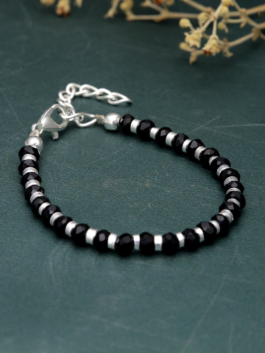 Silver Plated Oxidised Evil Link Statement Wraparound Bracelet
