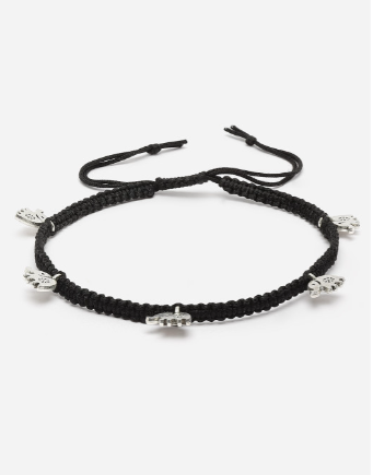 Women Silver Plated Oxidised Set of 1 Anklet