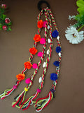 Women Crochet Rajasthani Choti Paranda Ponytail Braid Holders Hair Acessories