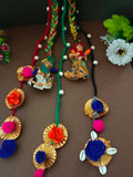 Women Crochet Rajasthani Kathputli Choti Paranda Ponytail Braid Holders Hair Acessories