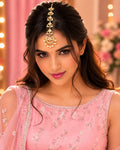 Gold Plated Kundan Studded  Chadbali Maang Tikka For Women Girls
