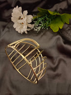 Sanjog Gold Tone Hair Bun Cage with Hair Stick