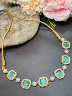 Gold-Plated Kundan Studded Statement Choker Necklace