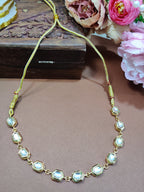 Gold-Plated Kundan Studded Statement Choker Necklace