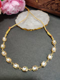 Gold-Plated Kundan Studded Statement Choker Necklace