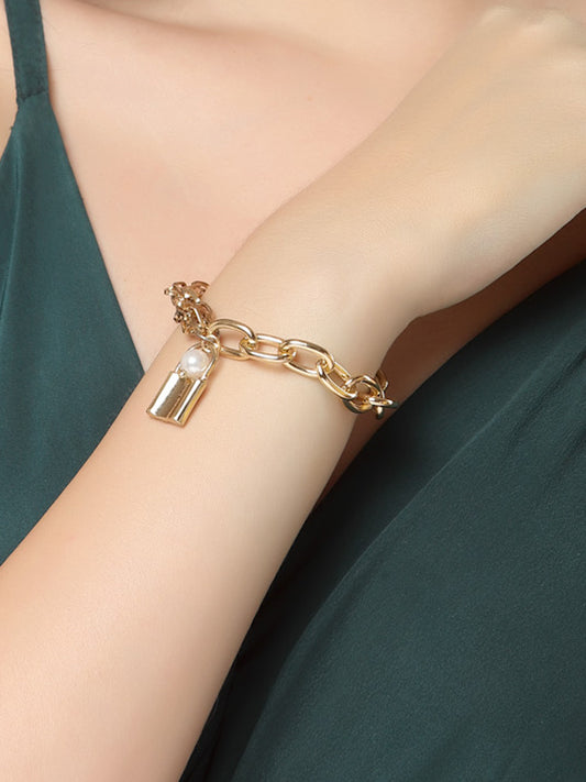 Gold-Plated Charm Bracelet