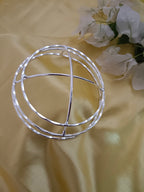 Sanjog Metal Hair Barrette With Tulip Stick Bun Holder Hair Slide Clip Hair Bun Cage