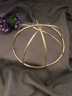 Sanjog Metal Hair Barrette With Tulip Stick Bun Holder Hair Slide Clip Hair Bun Cage