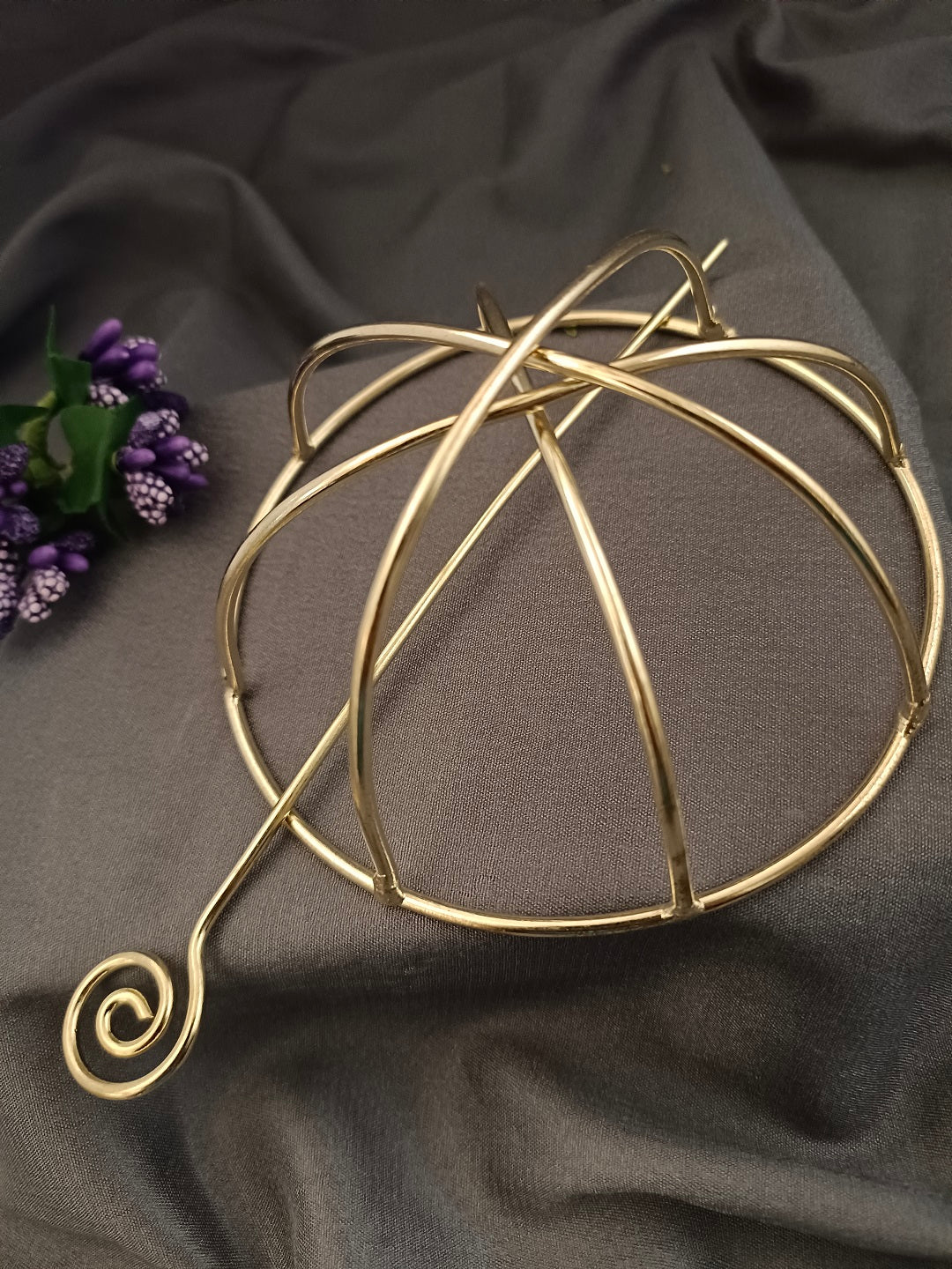 Sanjog Metal Hair Barrette With Tulip Stick Bun Holder Hair Slide Clip Hair Bun Cage