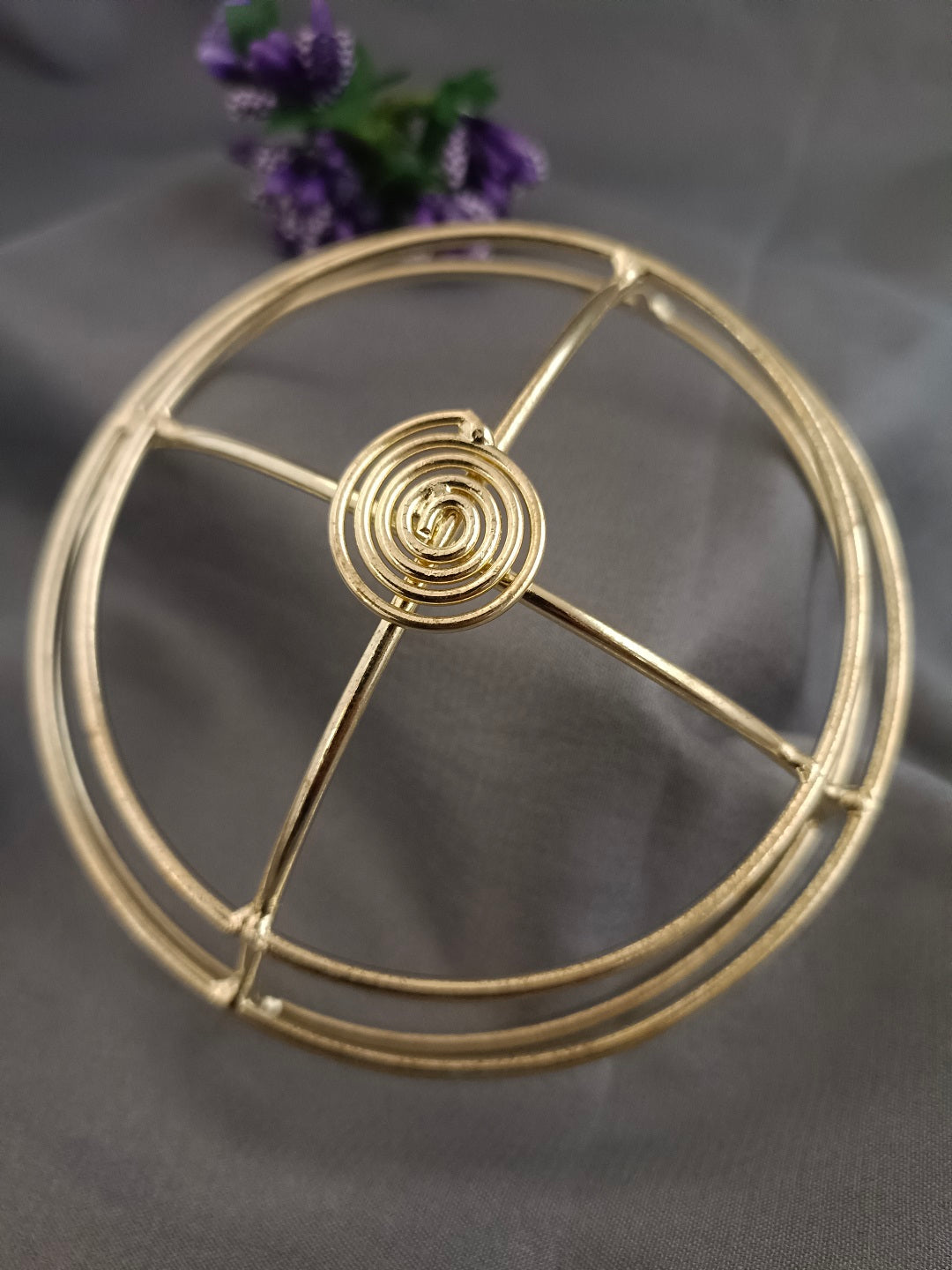 Sanjog Metal Hair Barrette With Tulip Stick Bun Holder Hair Slide Clip Hair Bun Cage