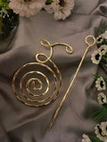 Women Metal Hair Barrette With Stick Bun Holder Hair Bun
