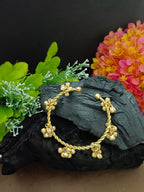 Women Gold-Plated Ghungroo Beaded Kashmiri Bangle-Style Brass Bracelet