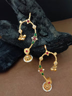 Gold Plated Kundan Studded Bugadi Ear Cuff Earrings