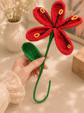 Handmade Crochet Lily Artificial Flower – Red
