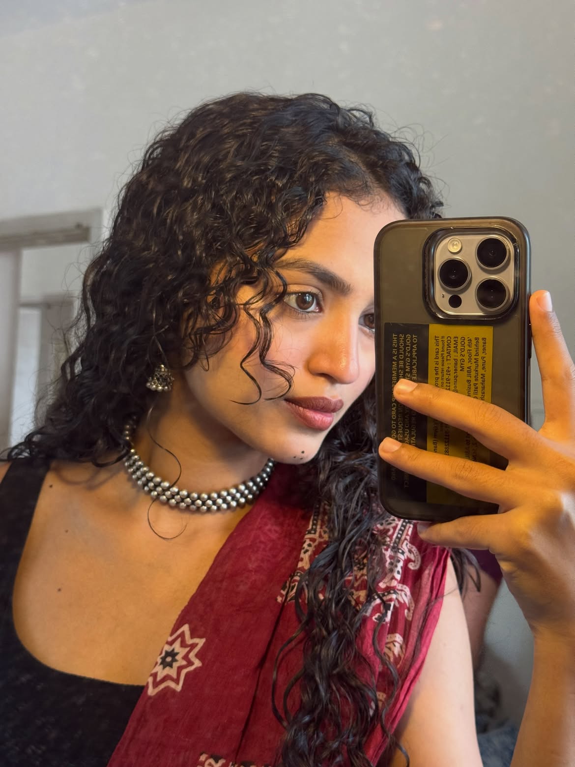 German Silver-Plated Ball Beaded Choker Tribal Festive Necklace