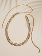 Gold-Toned Kundan Studded & Beaded Traditional Kamarbandh