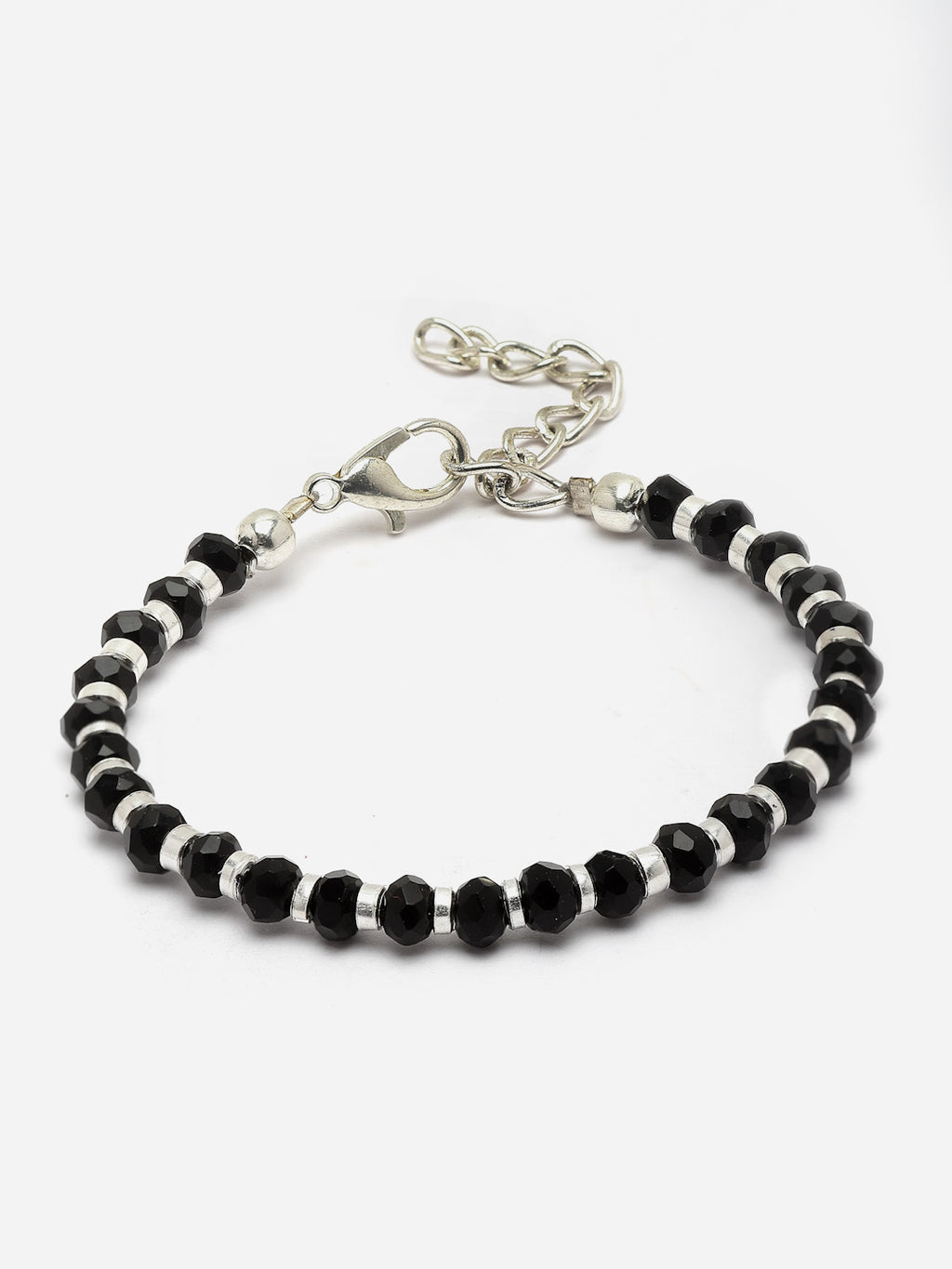 Silver Plated Oxidised Evil Link Statement Wraparound Bracelet