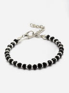 Silver Plated Oxidised Evil Link Statement Wraparound Bracelet