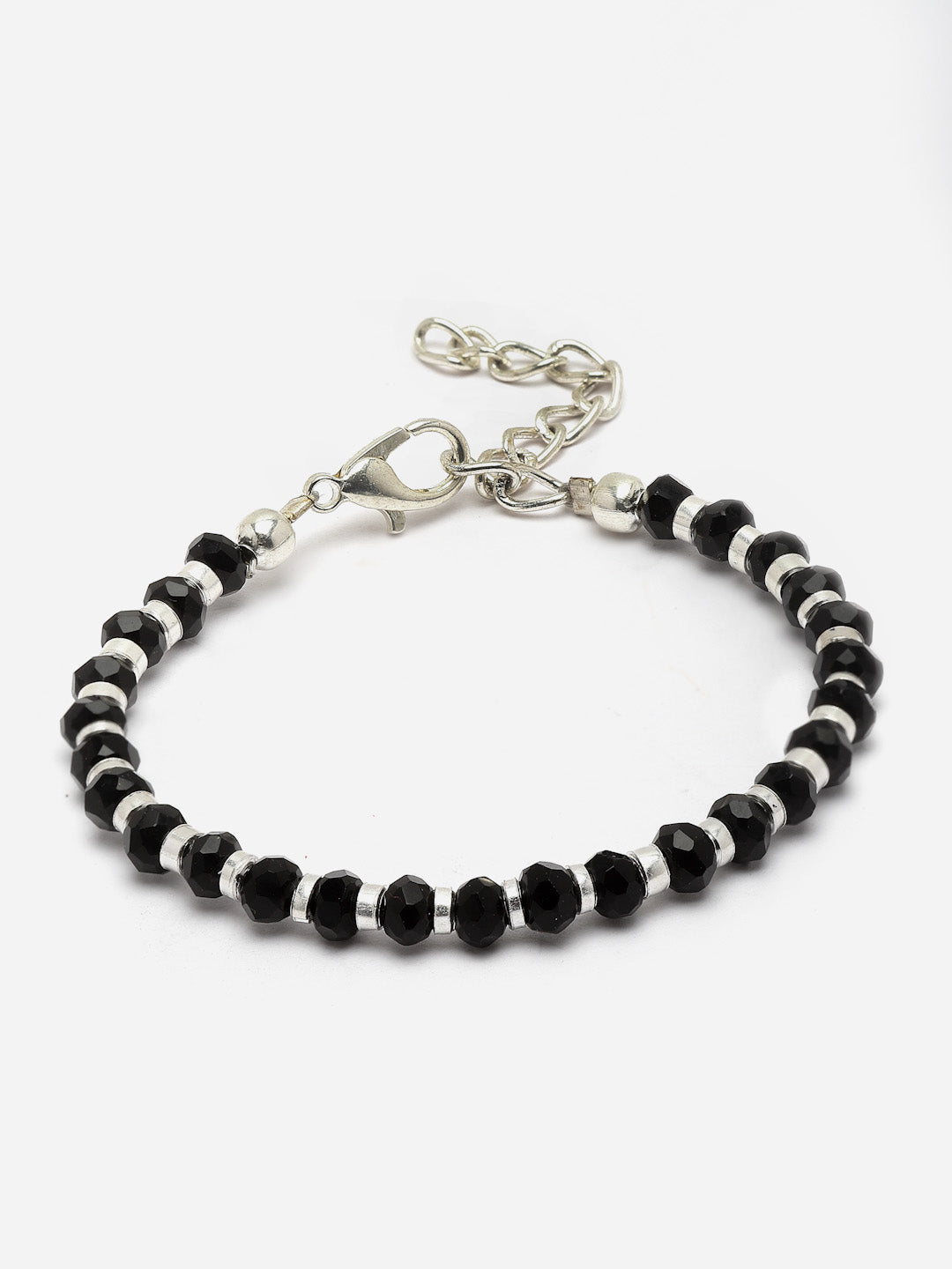 Silver Plated Oxidised Evil Link Statement Wraparound Bracelet