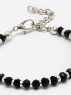 Silver Plated Oxidised Evil Link Statement Wraparound Bracelet