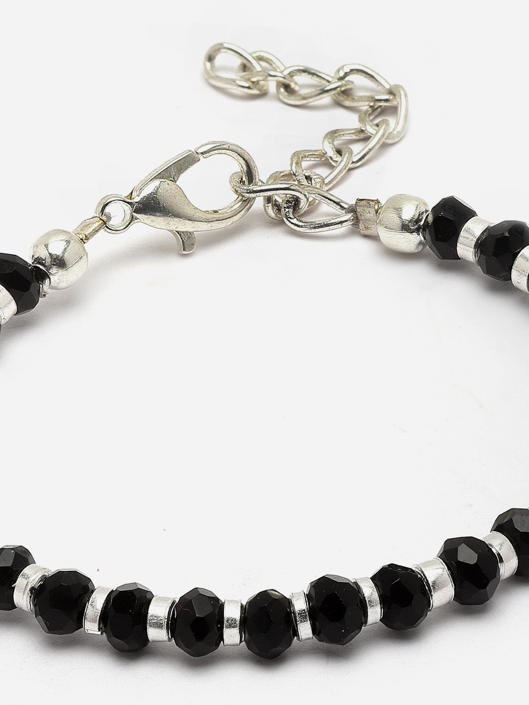 Silver Plated Oxidised Evil Link Statement Wraparound Bracelet