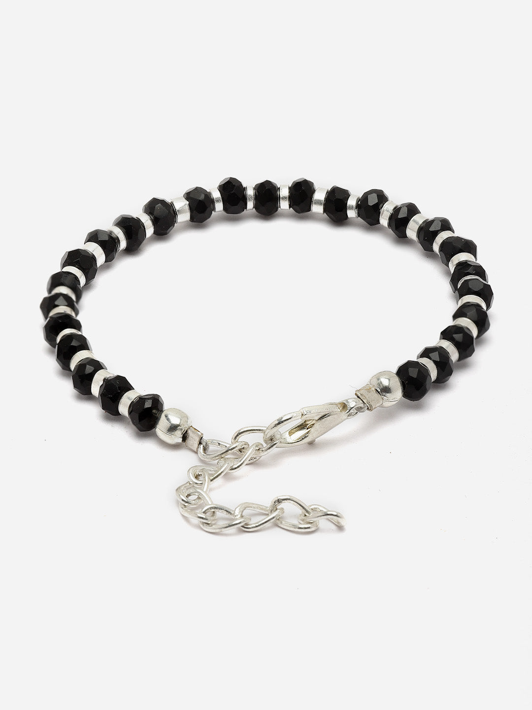 Silver Plated Oxidised Evil Link Statement Wraparound Bracelet