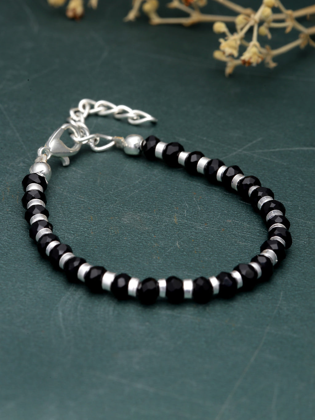 Silver Plated Oxidised Evil Link Statement Wraparound Bracelet