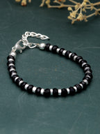Silver Plated Oxidised Evil Link Statement Wraparound Bracelet