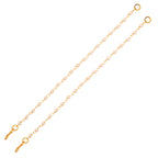 Gold-Plated Pearls Studded Classic Layered Ear Chain Earrings