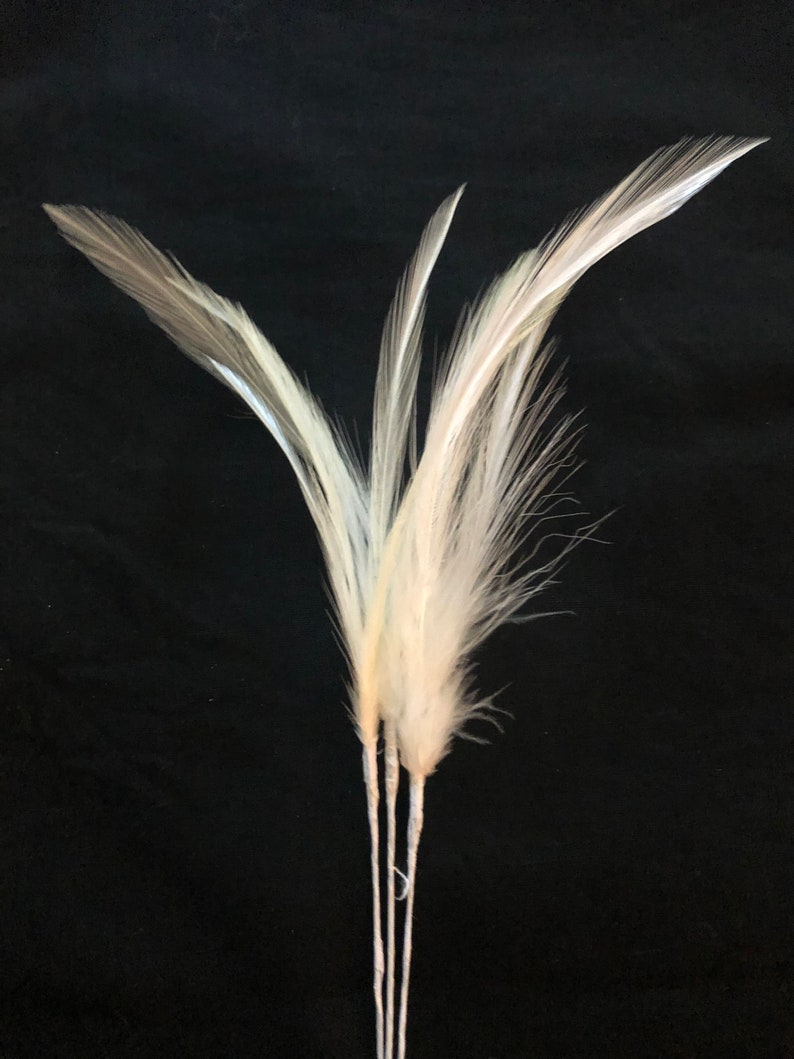 Men Off White Feather For Kalangi Brooch For Safa Turban Groom Wedding