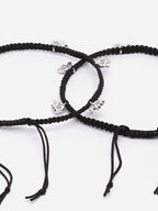 Set Of 2 Silver-Plated Anklets