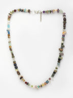 Unisex Natural Stone Crystal Pearl Tribal Statement Beach Necklace