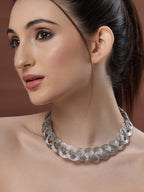 German Silver-Plated Choker Hasli Tribal Statement Oxidised Necklace