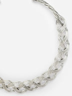 German Silver-Plated Choker Hasli Tribal Statement Oxidised Necklace