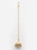 Gold-Plated Kundan-Studded Bor Borla Maang Tikka