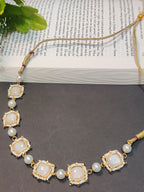 Gold-Plated Kundan Studded Statement Choker Necklace