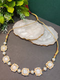 Gold-Plated Kundan Studded Statement Choker Necklace