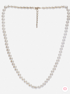 Men Beaded Pearl Chain Choker Statement Necklace