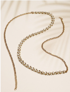 Gold-Toned Kundan Studded & Beaded Traditional Kamarbandh