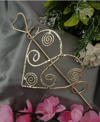 Women Metal Hair Barrette With Stick Bun Holder Hair Bun Cage Hair Accessory Set