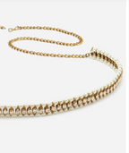 Gold-Toned Kundan CZ Studded & Beaded Traditional Kamarbandh