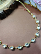 Gold-Plated Kundan Studded Statement Choker Necklace
