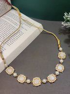 Gold-Plated Kundan Studded Statement Choker Necklace