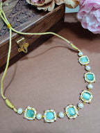 Gold-Plated Kundan Studded Statement Choker Necklace