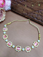 Gold-Plated Kundan Studded Statement Choker Necklace